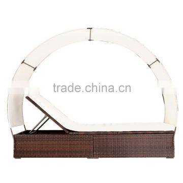 Vietnam Poly Rattan Furniture, Sunbed, Round Sunbed, Garden Furniture photo-6