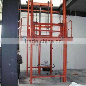 heavy duty hydraulic warehouse freight elevator