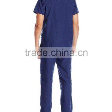 OEM Mens Unisex Medical Scrub Set V-neck 2 Pocket Top and Pant 2 Piece Set photo-2