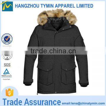 2015 high quality outwear fur hood waterproof winter jacket