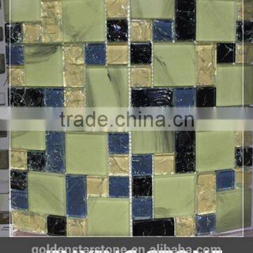 broken glass mosaic tile (crystal glass )