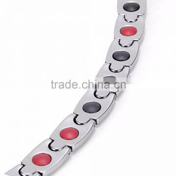 Stock Jewelry Healing 2 in 1 Germanium FIR 14pcs Balls Therapy Power Tungsten Bracelet photo-6