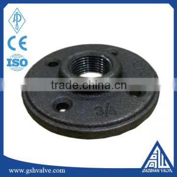 pipe fitting floor flange 1/2" 3/4" and 1" with galvanized/black color