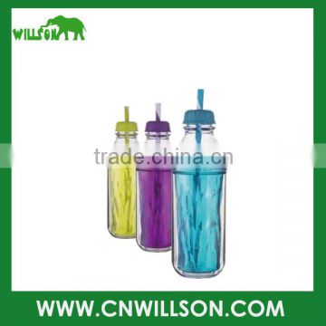 650ml Cylinder Tritan Plastic bottle