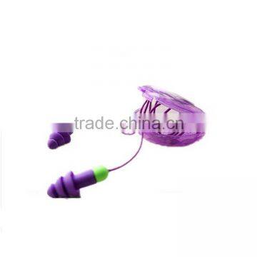 Silicone Gel Purple and Green Earplugs With Box photo-5