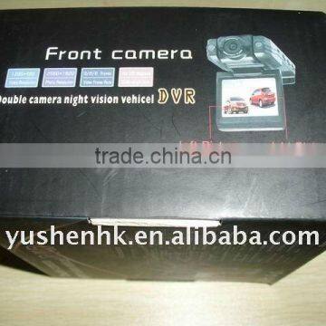 Dual cameras Vehicle Car DVR black box night vision dual lens 120 degree KA063-14