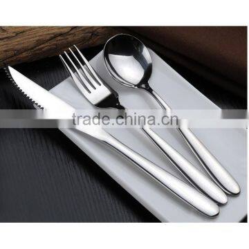 2016 style New Design High-grade stainless steel dinner sets Steak Knife/Spoon/Fork/Coffee spoon/teaspoon Customized logo C25