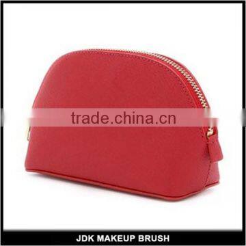 Leather Cosmetic Bag Red Makeup Pouch Small Makeup Bag Custom Logo cosmetic Pouch