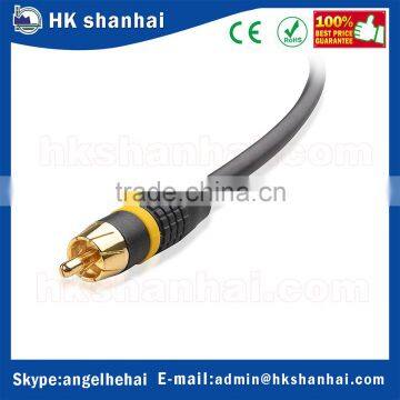 Top Quality OEM Wholesale 6 Feet Male to Male Gold Plated Audio Video Stereo RCA AV Shielded Subwoofer Cable photo-6