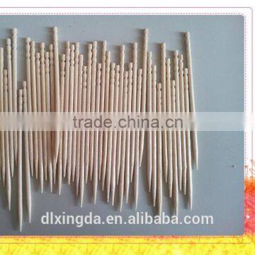 2.0*65mm Disposable Single Pointed Birch Wood Toothpicks Naked Package