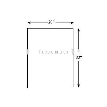 20" x 33" 9 Gauge U-Frames