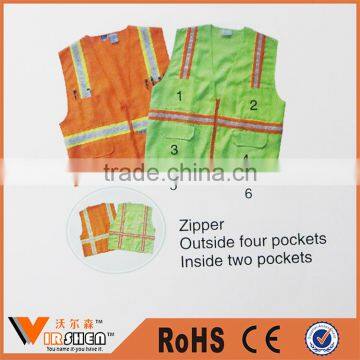 Reflective Safety Clothing Airport Walking Safety Vest With Pockets photo-5