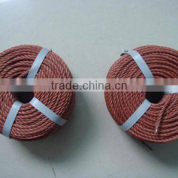 3strand twisted recycled brown rope with cheappest price