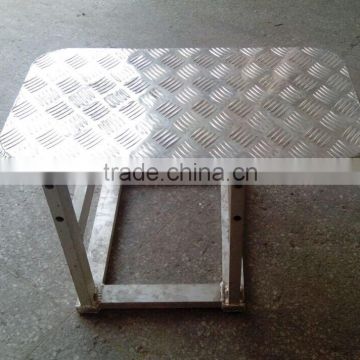 OEM Aluminum alloy ladder steps for truck, Alu.step bench, outdoor aluminum bench