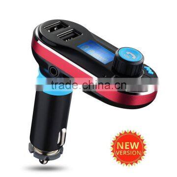 New Design Dual Usb Wireless Bluetooth Car FM Transmitter MP3 Player Car Kit Charger for IPhone6 Samsung photo-2