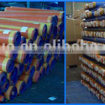 Best Quality Mesh Sheet Plastic Hdpe Tarp Roll , Orange Blue Polyethylene Tarpaulin Roll photo-2