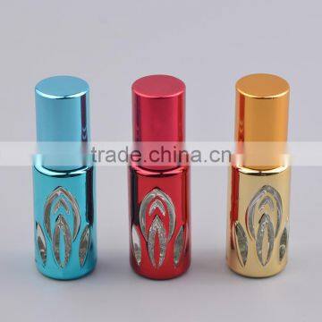 New Design 3ml Mini Essential Oil Stainless Steel Roller Ball Glass Roll on Perfume Bottle With Aluminum Cap photo-2