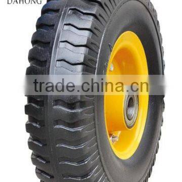 Flat PU foam wheelbarrow wheels size 250-4