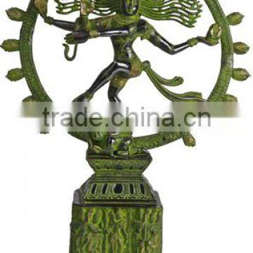 dancing brass shiva statue