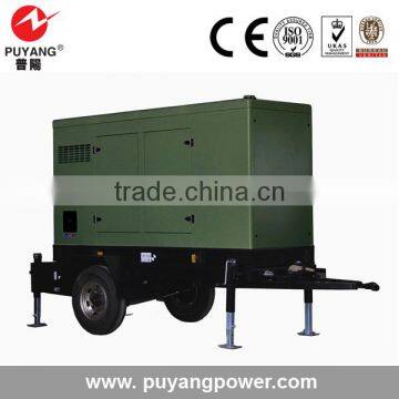 China factory tralier diesel generator 120kw with cummins engine