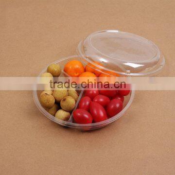 Clear Plastic 3 Compartment Box for Fruit/disposable Plastic Container/PET Plastic Box photo-2