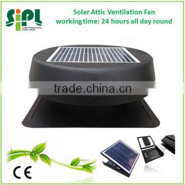 Solar vent 12 inch exhaust fan factory supply solar roof ventilation industrial axial fan