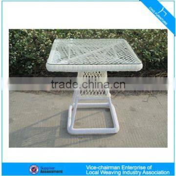 Лесничий винтовой стол и стулья для обедения из синтетического тростника для садовой мебели photo-2