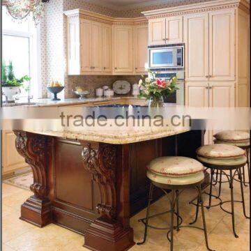 Customized American Style Wooden Kitchen Cabinet/Pre Assembled Kitchen Furniture