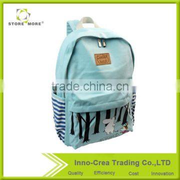 Unisex Fashionable Canvas Zip Bohemia Boho Style Backpack School College Laptop Bag for Teens Girls Boys Students