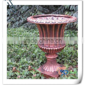 Classical Polyresin Bronze Outdoor Pots Flower Planter