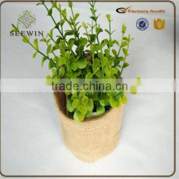 Convinient Waterproof High Quality Raw Jute Material Orchid Flower Pots photo-3