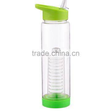 NO BPA Flip-top Leak Proof Infuser Fruit & Veggie Infusion Sports Water Bottle, 24 Oz photo-6