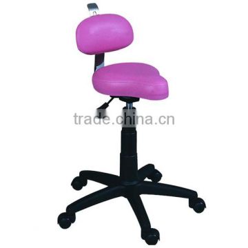 Potable movable Ottoman stool chair saddle chair with wheels used salon furniture F-E20B