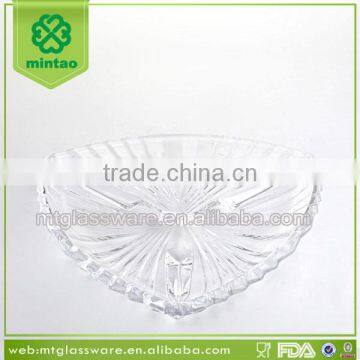 11 inch Triangle Crystal Serving Plate