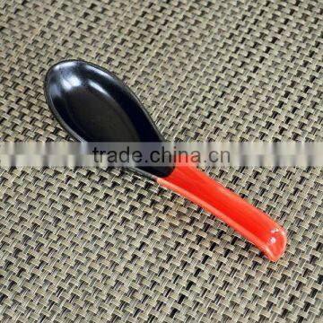 Japanese Style Ceramic Soup Spoon With Solid Color photo-3