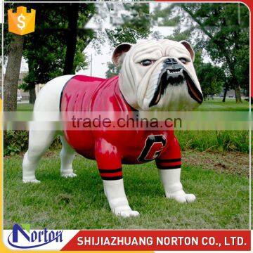 Customize cute fiberglass dog sculpture used for decor NTRS-098LI