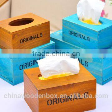 2016 Popular Refined Wood Craft Wooden Tissue Box photo-5