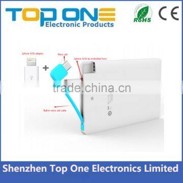 Top Selling Products Portable Credit Card Power Bank 2600mah photo-5