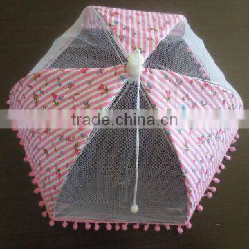 high quality foldable food cover with flower