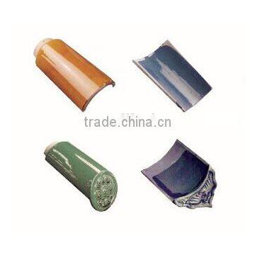 Chinese glazed roof tile /ceramic Semicircle-shaped Tile price