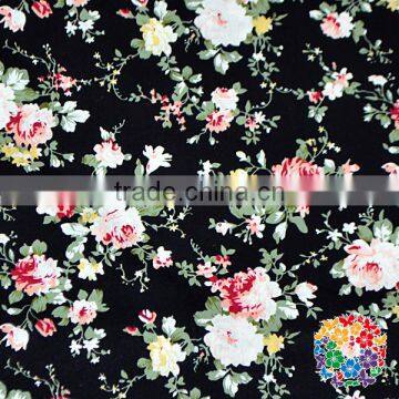 New Arrival Boutique Clothing Flower Fabric Egyptian Organic Cotton Textile Fabric photo-4