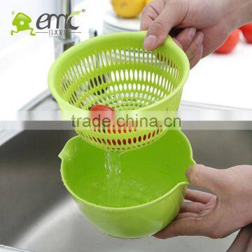 Emc Plastic Strainers for Kitchen Use, Mini Round Shape Plastic Vegetable Strainers photo-3