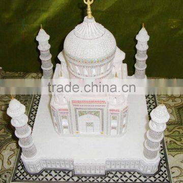 White Marble Home Decorative Taj Mahal Replica