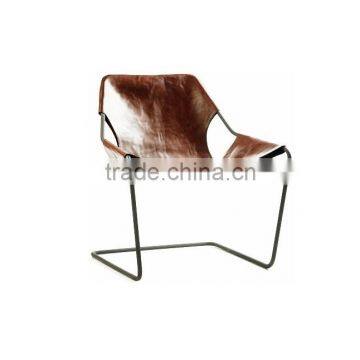 2015 new modern leather metal base designer chair