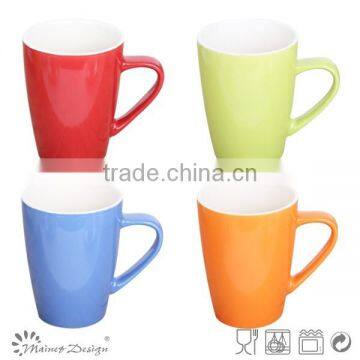 With two tone colour mugs in-stock,wholesale stoneware