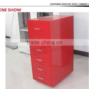 Kid Furniture Make in China 6 Metal Drawer Mobile Storage Cabinet Unit photo-4