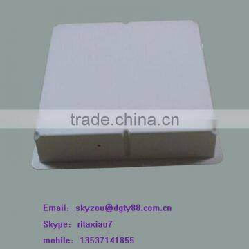 Custom Vacuum Formed Thick Film Blister Rectangle Tray With ABS Plastic White Material photo-3