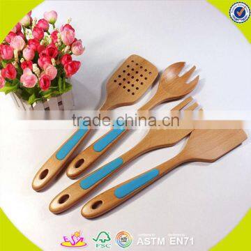 2017 high quality wooden spatula set hottest wooden spatula set W02B012