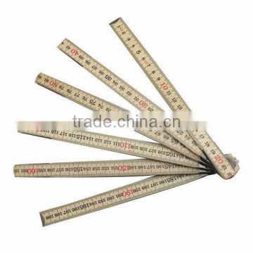 2 Meter 10 Folds German or Swedish Type Birch Wooden Folding Ruler