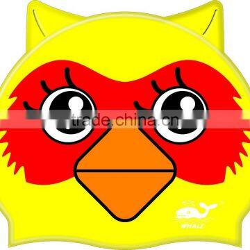 Waterproof Kids Swim Caps Love Animal Swimming Caps Silicone Swim Hat for Chirdren photo-3